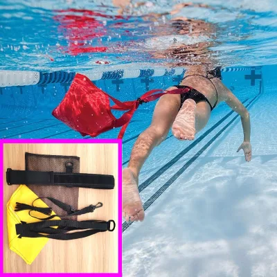JW-780 Swimming Strength Trainer, Water Traction Rope, Resistance Belt, Umbrella Equipment, Professional Training,Water Umbrella