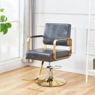 Elevating and Rotating Hair Salon Chair for Facial Shaving, Vintage Hair Salon, Hair Salon, Elevating Hair Salon Chair