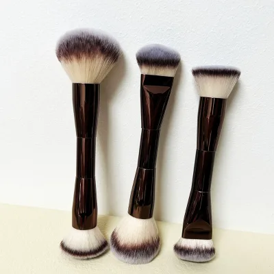 Hot Double Sided Travel Private Label Make up Brush Custom logo Dual Ended High Quality Luxury Cream Foundation Makeup Brush