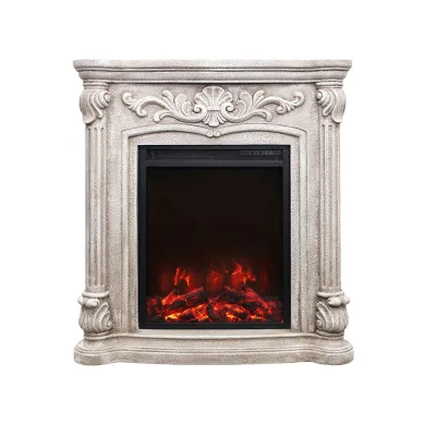 18 Inch New Design Small Cheap Insert Fireplace With Stone MGO Mantel