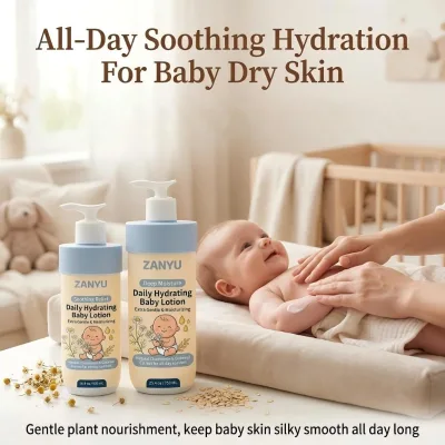 Private Label SheDiary 0-3 Babies Body Lotion 500ml Vegan Calendula Gentle Hydrating Soothing Sensitive Skin OEM 3 Year Shelf