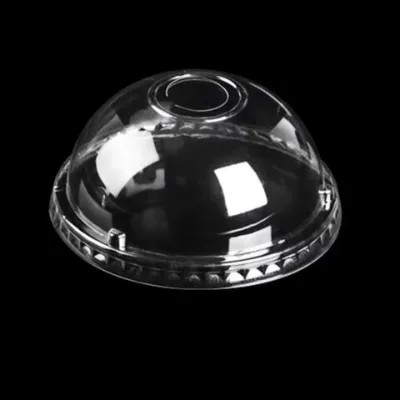 Plastic transparent disposable plastic cup with Arched lid coffee bubble tea cups