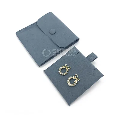 Luxury Jewelry Pouch Travel Velvet Earring Pouch Jewelry Pouch With Insert Pad