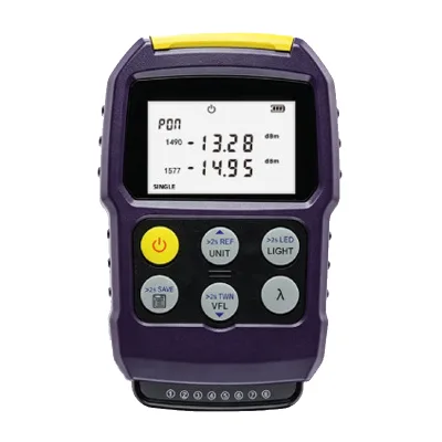 Mini Optical Fiber Testing Equipment Portable Power Meter with VFL, Flashlight Rj45 Testing OPM