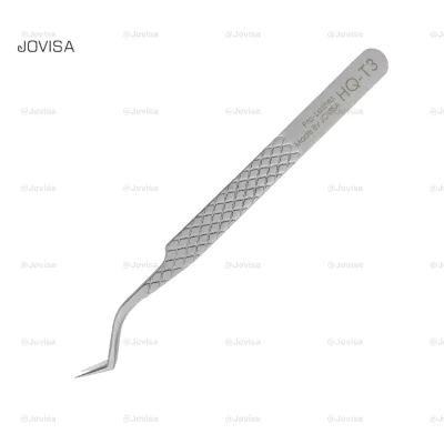 Comfort Grip Titanium Eyelash Tweezers