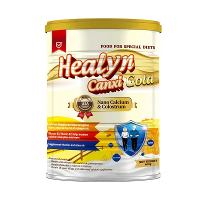 Dietary Nutrition Skim Milk Powder Calcium Vitamins Sterilized Bulk Healyn Canxi Gold Adult
