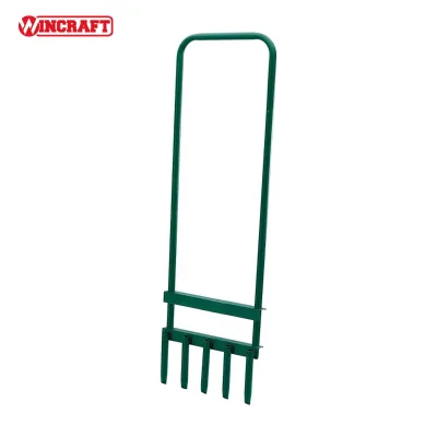 Professional 5 Prong Grass Metal Lawn Aerator for Improved Drainage Aeration Plant Growth Outdoor Garden Lawn Aerator