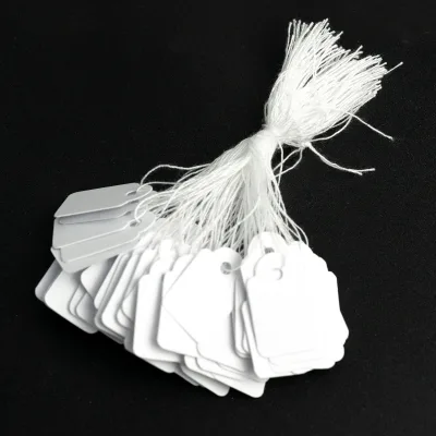 Recycled Custom Shoe Personalised Cotton Clothing Tan pink Denim hang Tag Cord Circle String for Belts