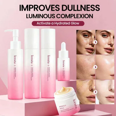 Icesea Rhodiola Rosea Vegan Whitening & Pigmentation Corrector Luxurious 5-Step Facial Set for All Skin Types Private Label
