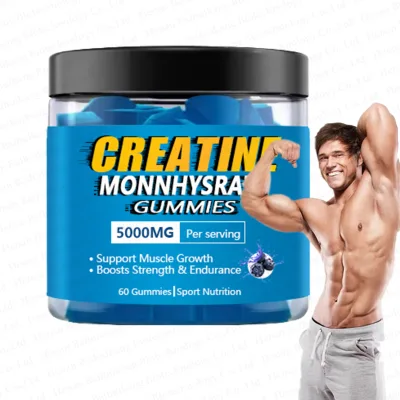 Sugar Free Wholesale Low Moq  Monohydrate Creatine Gummies Creatine Electrolyte Gummies Sports Energy Supplements