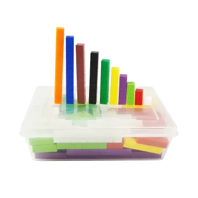 Hot Educational Toys for Kids Colorful Cuisenaire Rods Math Fraction Manipulatives Block Build Toy