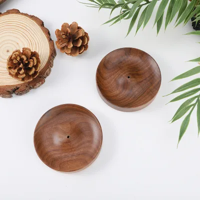 Handmade Chinese Style Wooden Household Fragrance Plug Home Aromatherapy Diffuser Fine Incense Holder Handmade Fragrance Base