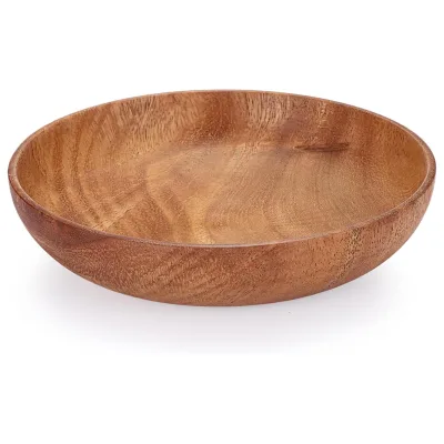 Modern Natural Acacia Wood Decorative Tray Compact Shallow Catch-all for Keys Snacks Tools Bathroom Coffee Table Home Decor