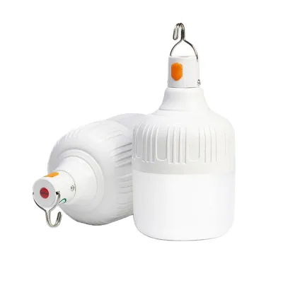 Adjustable Flashing LED Lamp Ball 20W 50W Hanging USB Rechargeable Battery Portable Long Life Time Lighting Emergency Bulb Light