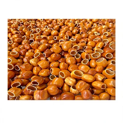 Orange-yellow U-shaped Polished Cardamom Shellslarge Quantities Stock No Added Pigments; Perfect DIY Shell Wind Chimes