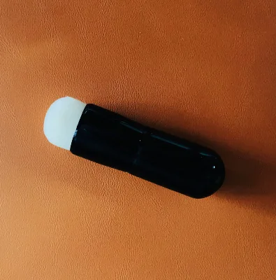 Private Label Customized Elegant Black Wooden Handle Synthetic Hair Kabuki Foundation Brush