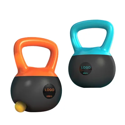 New Design Soft Kettlebell Weight 4kg, 6kg, 8kg, 12kg, 16kg PVC Filled with Fine Steel Sand for Bodybuilding Exercise