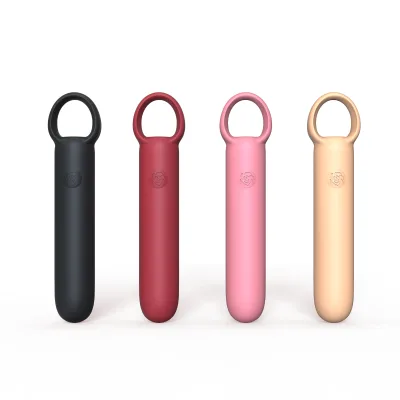 Silicone Finger Ring Bullet Vibrator 10 Vibrating Modes IPX6 Waterproof USB Rechargeable CE ISO9001 Certified Non-Latex OEM/ODM