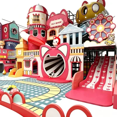 Cute Cartoon Castle Themed Indoor Playground Custom Large Scale Kids Amusement Equipment for Shopping Mall
