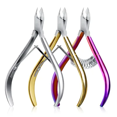 Curved Blade Stainless Steel Scissors Manicure Nail Shear Cuticle Sharp Scissors Beauty Set Manicure Pedicure Kit