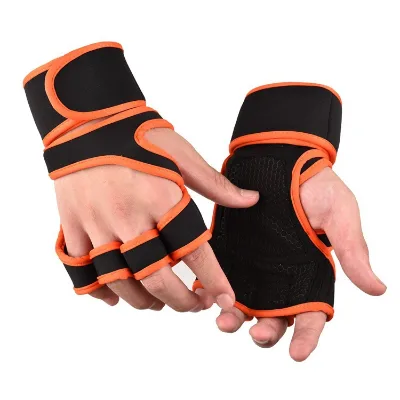 Half Finger Custom Fitness Wrist Support Gloves Sports Silicon Weight Lifting Gym Gloves
