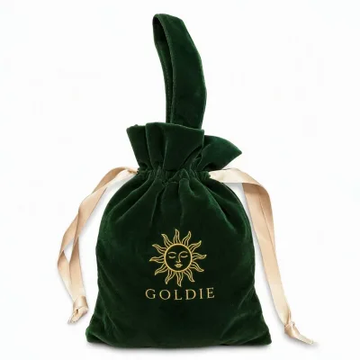 Premium Embroidered Velvet Tote Carryall Handbag Keepsake Souvenir Storage Pouch for Cosmetic Jewelry Accessories Travel