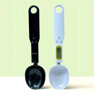 Household Pet Measuring Spoon Scale Mini Digital Handheld 500g Dog Food Ingredient Portioning Multifunctional
