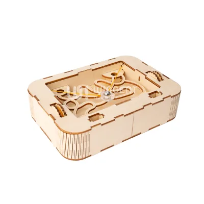 Wincent 3d Wooden Puzzle Maze Box Diy Mechanical Brain Teaser Marble Run Labyrinth Stem Educational Toy Kit Hobby Gift