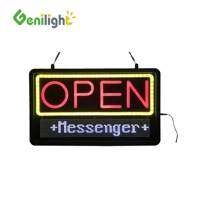 Customized PCB Circuit Board LED Neon Rectangle Hanging Open Sign Full Color Lights High Brightness Power Saving 3 Mode Display