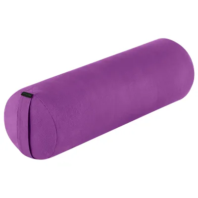 Includes Machine Washable 100% Cotton Cover & Durable Carry Handle Sequoia Cylindrical Round Yoga Bolster Pillow