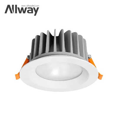 For Modern Waterproof IP54 Round Shape Commercial Aluminum LED Down Light with Adjustable Color Temperature