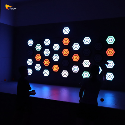 Active Game Arena and Activate Game for Thrilling Interactive Wall Games with Dazzling LED Wall Light Experience Immersive Fun