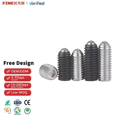 QLD Polished 304 Stainless Steel Fastening Meter Screw Top Hexagon Socket Set Headless Lock Washer Machine M3-M10 Fasteners