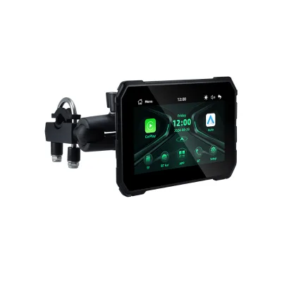 Mirroring Display Screen Portable Motorcycle Monitor Support DVR Wireless CarPlay Android Auto Screen Motorcycle
