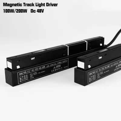 Factory Magnetic Rail System Led Track Light 100W 200W 48V Constant Voltage Led Magnetic Suction Driver Switching Power Supply