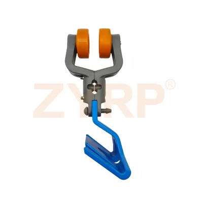 Manufacturer Heavy Duty 304 Stainless Carriage Dual Nylon Wheels Tubular Track Slaughterhouse Transport Parts