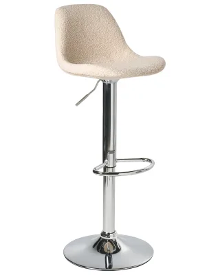 Hot Selling Modern Dining Bar Stools with Anti-Rust Polished Chrome Metal Legs for Home Kitchen Island