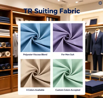 Anti Static TR Fabric for Cleanroom Uniform and Electronic Workshop Workwear Fabric