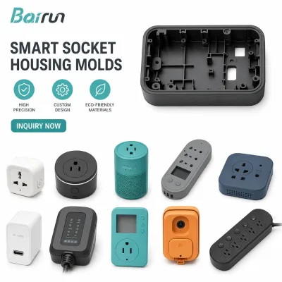 First Shot Success High Voltage Resistant PC ABS PP Industrial Power Socket Mold Rapid Tooling Supplier Injection Mold Maker