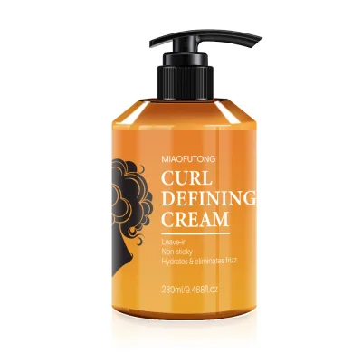 280ml Elasticity Boosting Curl Defining Cream Strong Hold Moisturizing Volumizing Styling Cream for Curly Wavy Hair Care