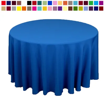 Restaurant White Plain Polyester Tablecloth Green/grey/red Home Table Linen Manufacturer Printed Table Cover