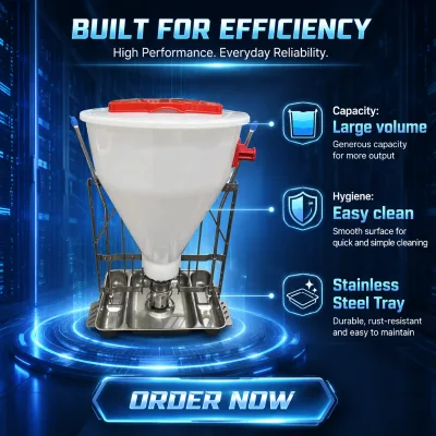 Automatic Pig Dry Wet Feeder 304 Stainless Steel 60kg 80kg 100kg with Drinking Bowl Ad Libitum Feeding for Swine Far