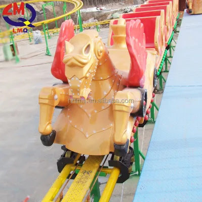 Fantastic!!!!!!Fashion and Attractive Amusement Rides Mini Roller coaster /small Family Rides Green Worm Roller coaster