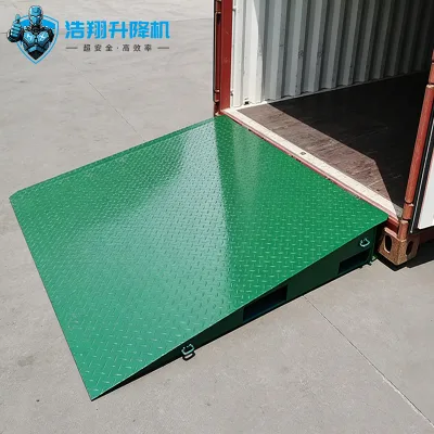 Cheap Haoxiang Steel 8 Tons Container Truck Loading and Unloading Platform with Yard Ramp Manual Operation Customized Color