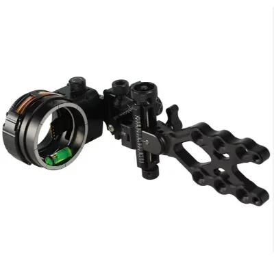 TX1550/1650 Aluminum Alloy 5-Pin 0.019'' Fiber Optic 4/6/8X Lens Adjustable Compound Bow Short/Long Bow Sight LH/RH Hand