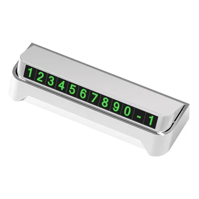 Hot Selling JIIKER Brand Durable Plastic Telephone Number Car Park Stop Card Hidden Number Plate Stickers Temporary Parking