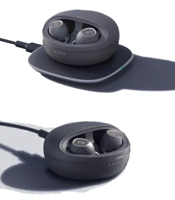 Aipower EP-T10 Low-Priced ABS+PC Wireless Bluetooth5.0 Headset Noise Cancelling IP5X Waterproof Qi Type-C Charging 24 Hours
