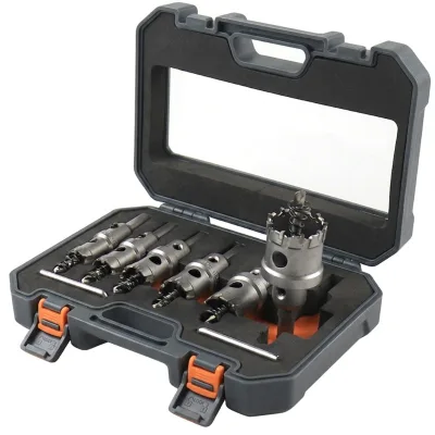 TCT Center Drill Bit Set for Metal Drilling-Stainless Steel Iron Alloy Carbide Steel Core Drilling Bits