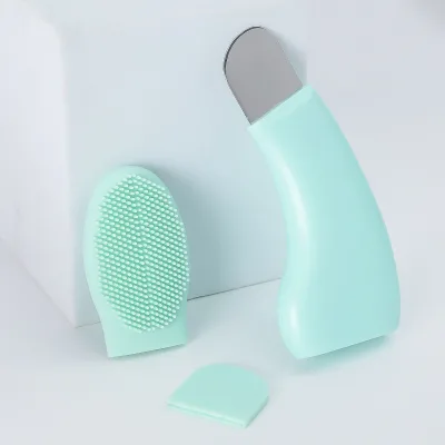 Cross-border New Blackhead Shovel Manual Blackhead Removal Silicone Face Washing Brush Head Acne Pore Cleaning Beauty Instrument