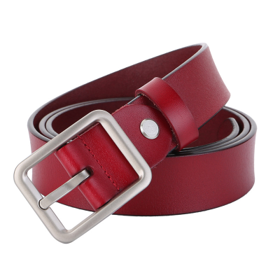 Casual leather belt  needle buckle belt for women